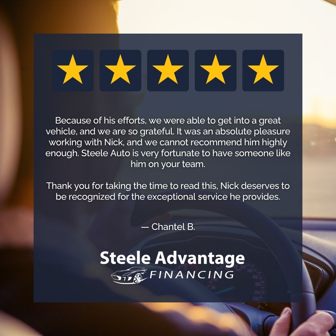 SteeleAdvantage's tweet image. Real people. Real results. 🚗🙌

Our goal is always to make the process smooth, supportive, and stress-free. Helping you move forward with confidence every step of the way.

📲 steeleadvantagefinancing.com

#SteeleAutoGroup #SteeleAdvantageFinancing #AutoLoans #CustomerReview