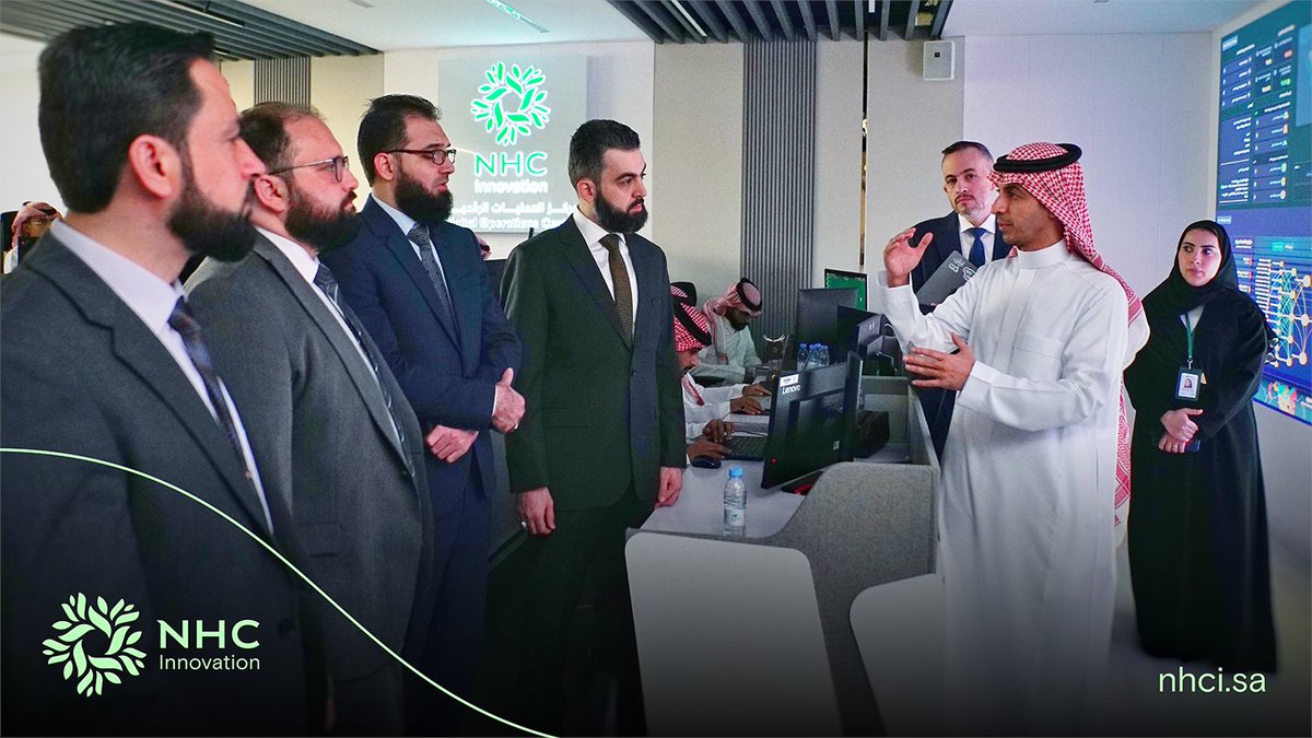 NHCinnovation's tweet photo. نفخر في NHC Innovation باستقبال معالي وزير الإدارة المحلية والبيئة في الجمهورية العربية السورية م. محمد عنجراني، في إطار استكشاف فرص التعاون وتبادل الخبرات في مجالات التحول الرقمي والاستدامة.
 
حيث اطلع معاليه على أبرز حلولنا الرقمية، بما في ذلك منصة “بلدي” و“سكني”، إلى جانب مبادراتنا في الذكاء الاصطناعي.