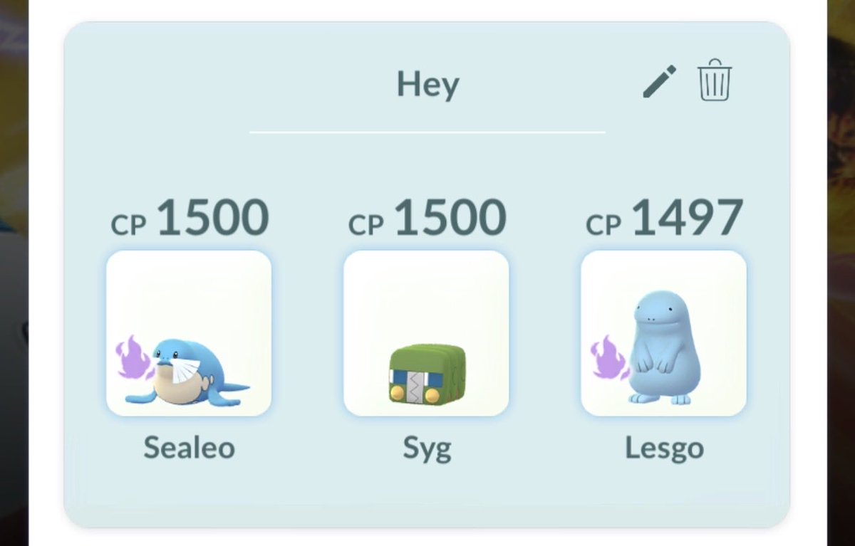 IlqmPoGO's tweet photo. I get 49 points for a 5-0, meanwhile the other person gets 86 points after 5 battles (probably a 4-1 with the multiplier), how am I supposed to compete with this @PokemonGoApp @NianticHelp ?

Anyway, team reveal as it was still a fun process to climb in OGL https://t.co/fqE3oKliwf
