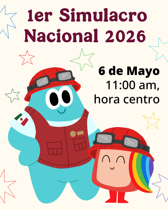 SIPINNA_MX's tweet photo. ⛑️⛑️ Sipi y Tiko Terko nos recuerdan que, en caso de sismo, niñas, niños y adolescentes tienen Prioridad en la evacuación y desalojo de edificios, casas, escuelas 🙋‍♀️🙋‍♂️👶👧👦 1er Simulacro Nacional 2026 #SomosSIPINNA @SLVillavicencio #DerechoPrioridad #Temblor #Sismo #niñas #niños https://t.co/Cz8mMfkzAb