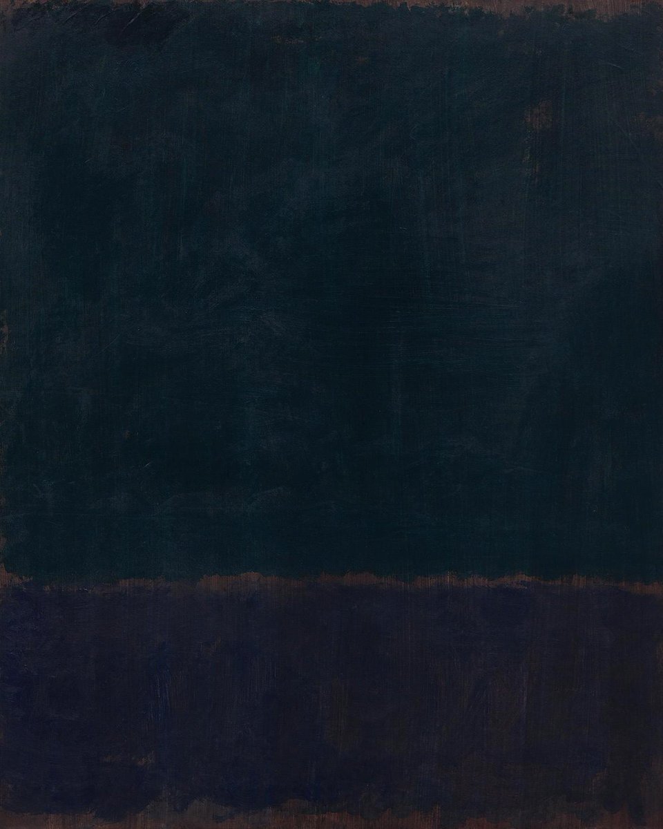 Mark Rothko, American. Painting- untitled/Black Blue. 1968.