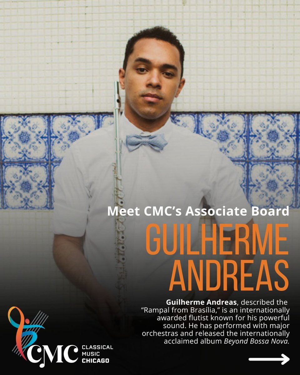 classicalmchi's tweet photo. Meet Associate Board member Guilherme Andreas 🎶

Guilherme joined CMC to support the arts in an active, meaningful way and stay connected.

Our Associate Board brings together artists and advocates shaping what’s next for CMC! Stay tuned for upcoming events with the board🧡 https://t.co/eMgmzM6ZQl