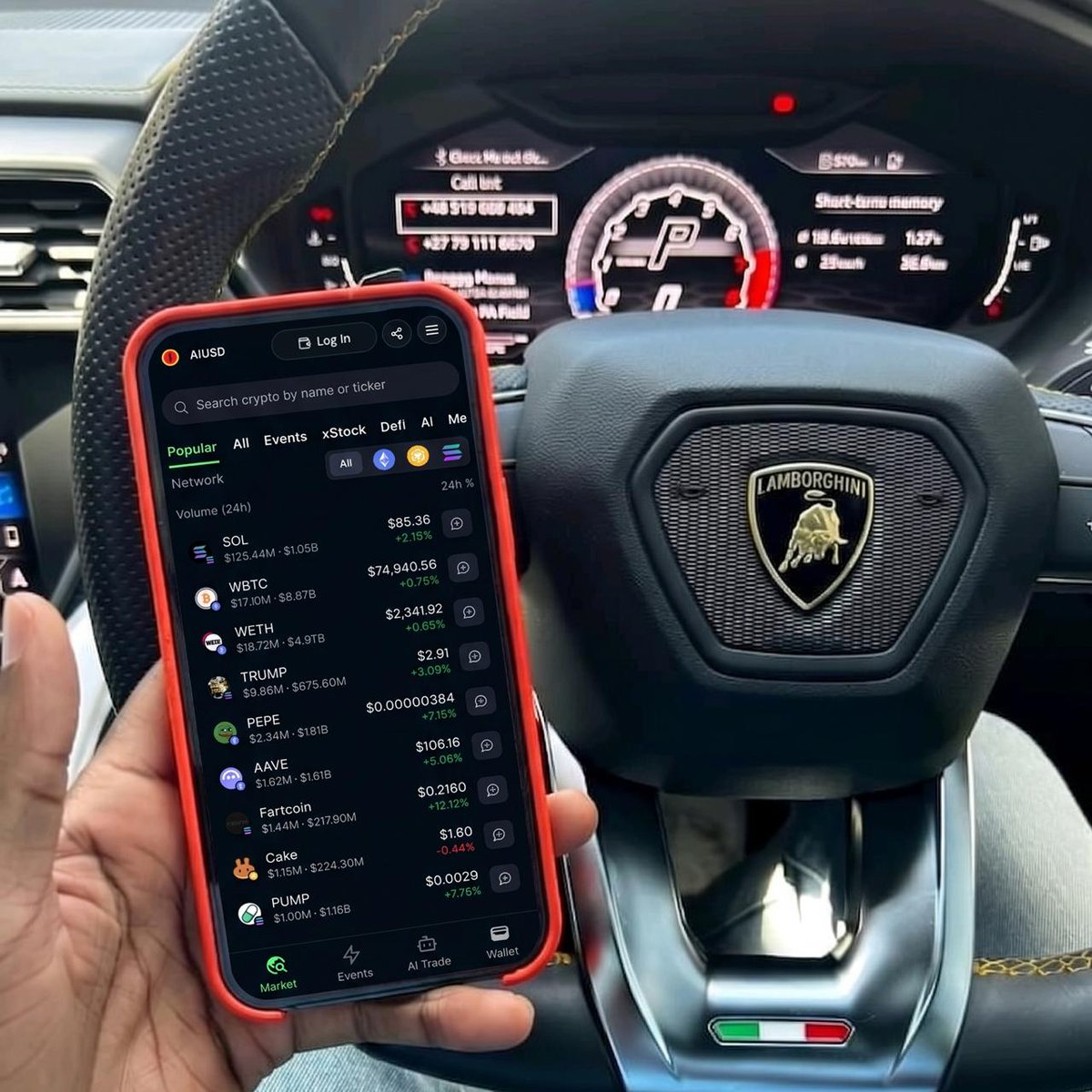 aiusd_'s tweet photo. POV: you stopped trading memecoins
and started trading the companies building the future 

AI stocks. 24/7.
leverage on tap.

Lambo not from luck…
from conviction. https://t.co/NIioe4T84i
