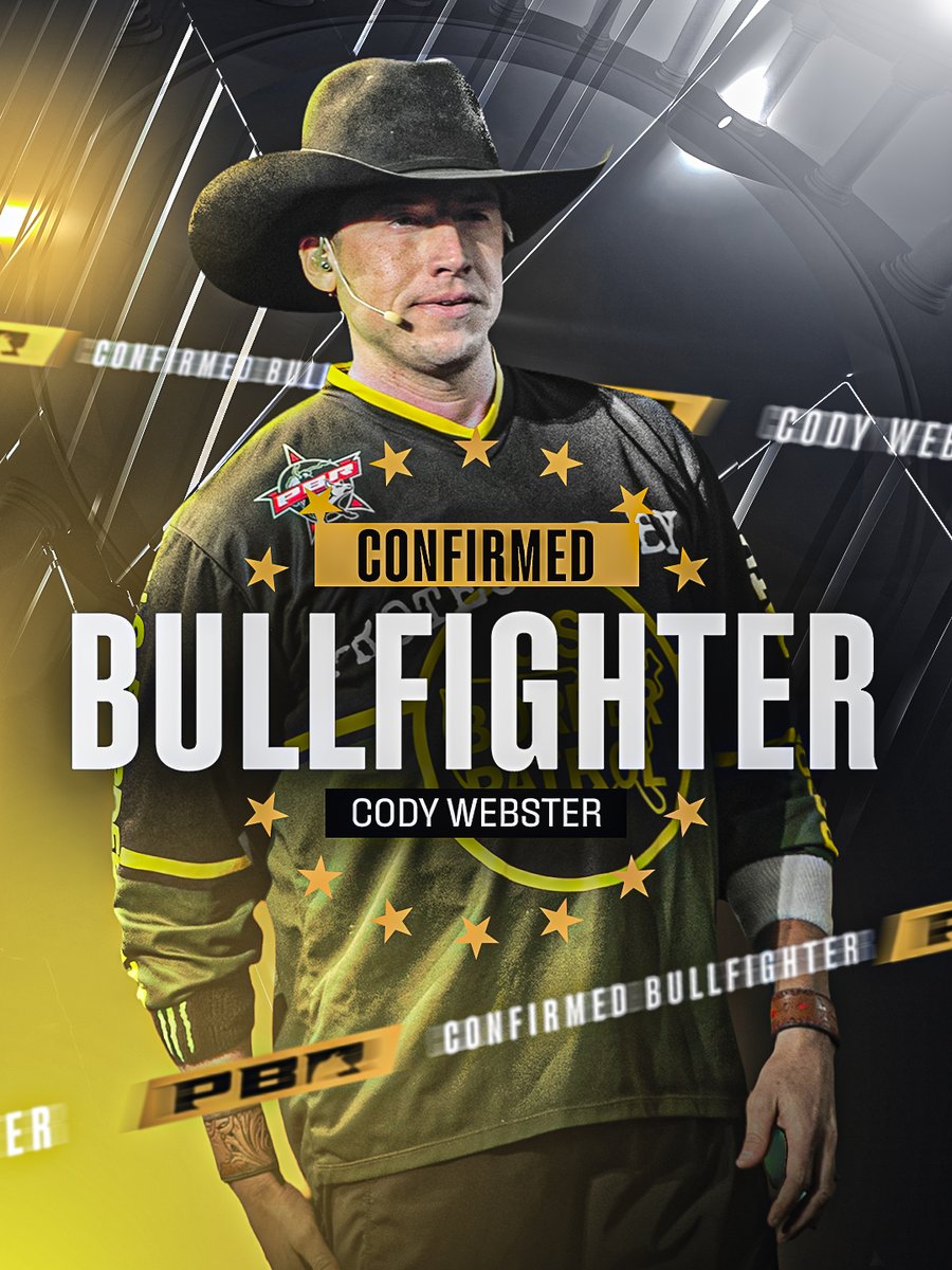 PBR's tweet photo. 𝐂𝐎𝐍𝐅𝐈𝐑𝐌𝐄𝐃: Austin Ashley, Cody Webster, Lucas Teodoro and Knox Dunn are the Official @USBPChief Bullfighters of the 2026 PBR World Finals 🔥

WATCH THEM WORK 🎟️: https://t.co/b6CbYx5oXU https://t.co/vcgFiUk4Ed