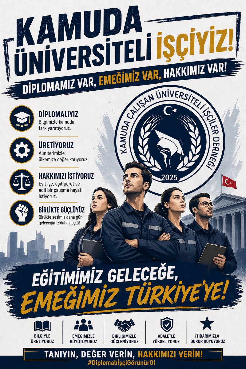 platon355's tweet photo. Özel sektörde bile lisans mezunu 
Vasıfsız işlere verilmez iken,
Kamuda veriliyor,
Üstelik yıllarca idari işlerde çalıştırılıp bütün emeği, tecrübesi ve yeteneği yok sayılarak...
İş gücü israfıdır,
Stratejik bir hatadır,
Personel politikası yanlışıdır.
#KamuUnvIsciStatuHak https://t.co/CzutsqJYs3