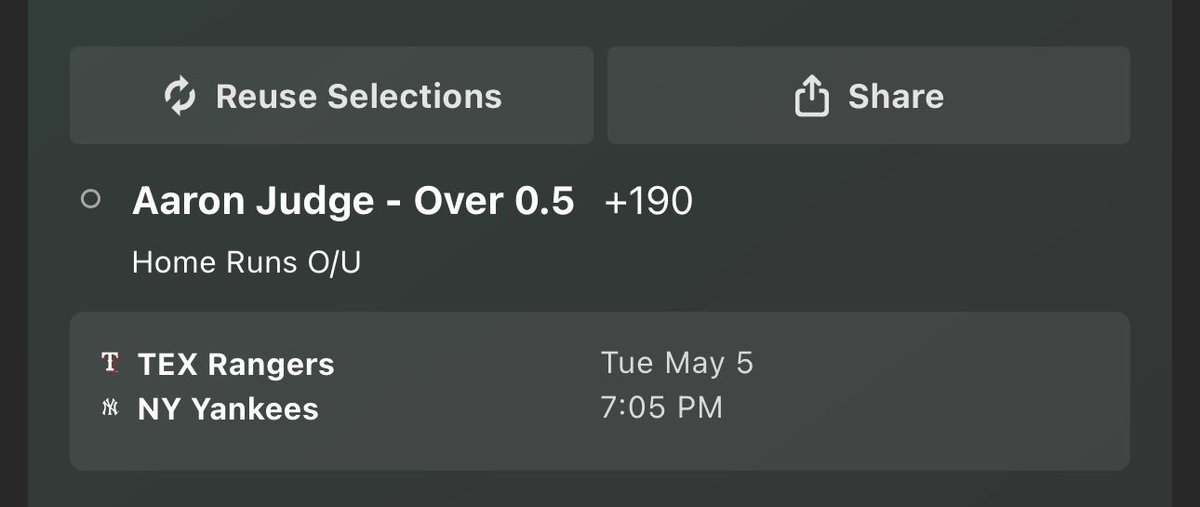 aiplayerbow's tweet image. Let’s get $🤞🏾
@TeeroyS11684 @Playbook #sgp #bet365 #fanduel #draftkings #mlb
