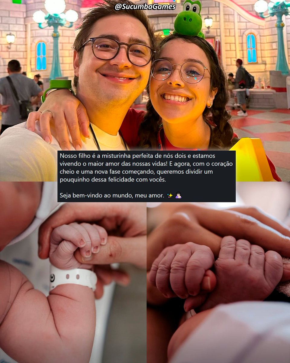 ALANZOKA E MAETHE TIVERAM UM FILHO

Ele tinha dado um aviso ontem de que houve um imprevisto e que não teria live, e era simplesmente O NASCIMENTO DO ALANZOKA JR. Ele e a Maethe, com razão, resolveram manter a gestação em segredo para preservar a privacidade da família.