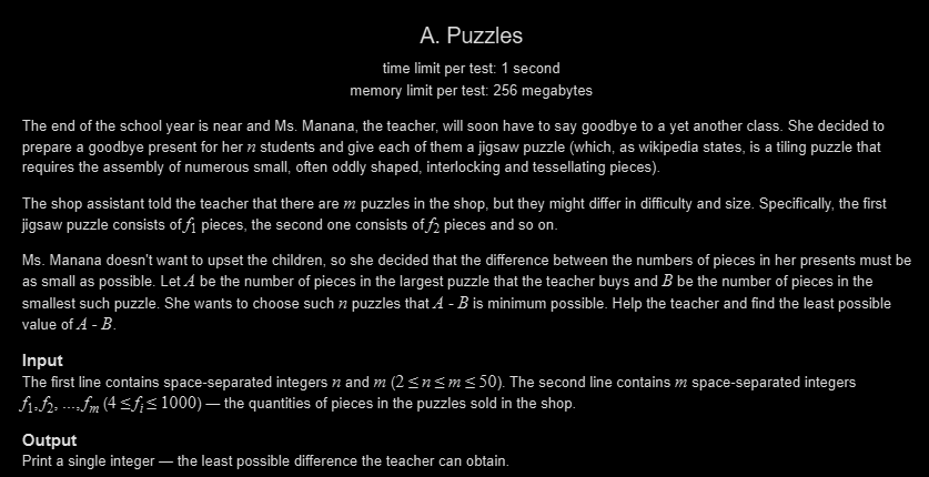 Siddhesh_2110's tweet image. Day 153 🚀

✅ LC POTD
✅ GFG POTD
✅ CF 1 Problem

Greedy + Sorting

CF Insight (Puzzles):
Sort array → check minimum window of size n for smallest difference

#Day153 #DSA #Consistency