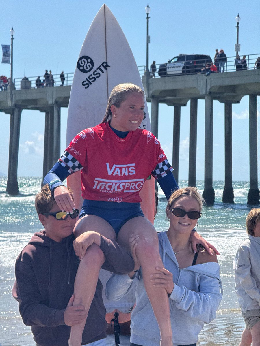 JacksSurfboards's tweet photo. Congratulations,  Bailey Turner! 🌊🏄‍♀️ 2026 Vans Jack’s Surfboards Pro

#vans #jackssurfboards #jackspro #805beer https://t.co/o0hHFVbcrz