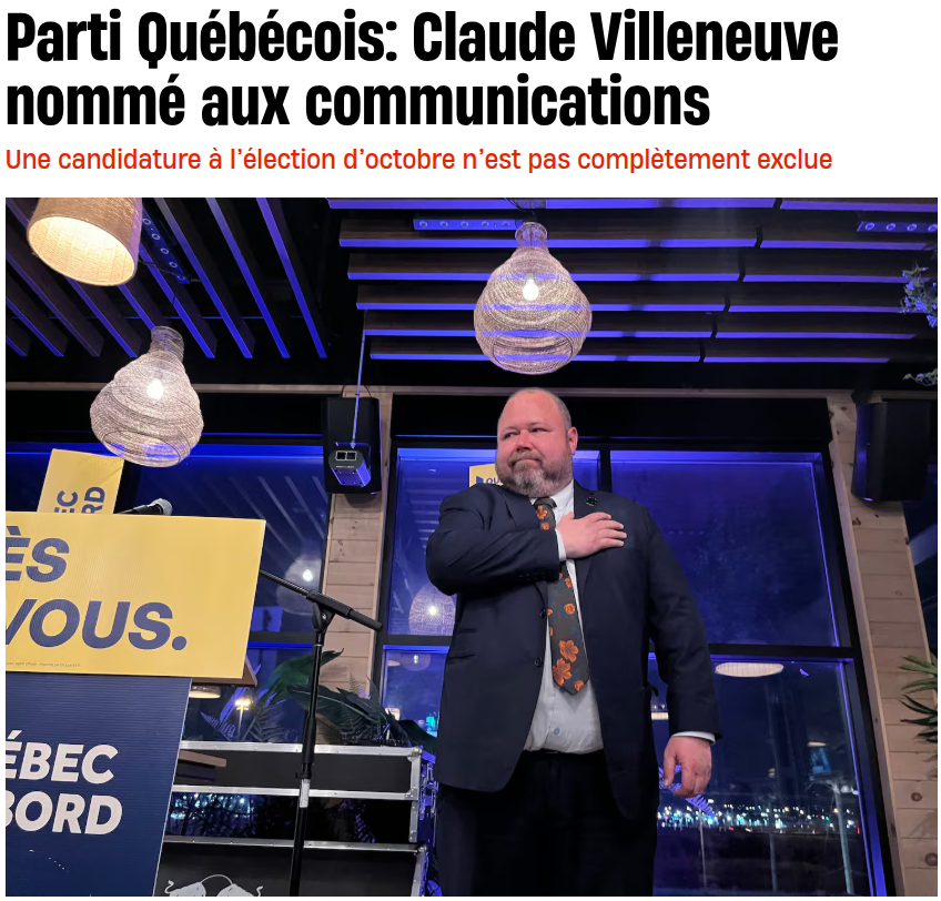 C’était un secret de Polichinelle que Claude « Meatloaf » Villeneuve était très proche du PQ.