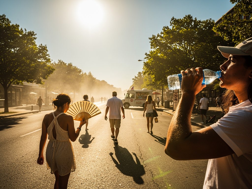 maazeh123's tweet image. High temperatures can sneak up on you. Stay hydrated, avoid peak sun hours, and wear light clothing

#HealthTips #HeatSafety #GeneralPractice