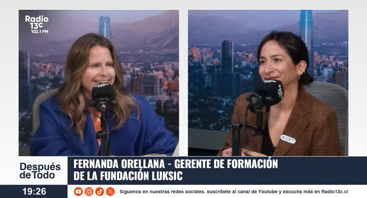 FundacionLuksic's tweet photo. Fernanda Orellana, gerente de Formación en Fundación Luksic, en @Radio_13c con @SoledadOnetto: "Hoy solo una de cada cuatro inscripciones en carreras STEM corresponde a mujeres y, entre quienes se dedican a la investigación en el país, apenas una de cada tres personas es mujer". https://t.co/EoN9L9pgJ9