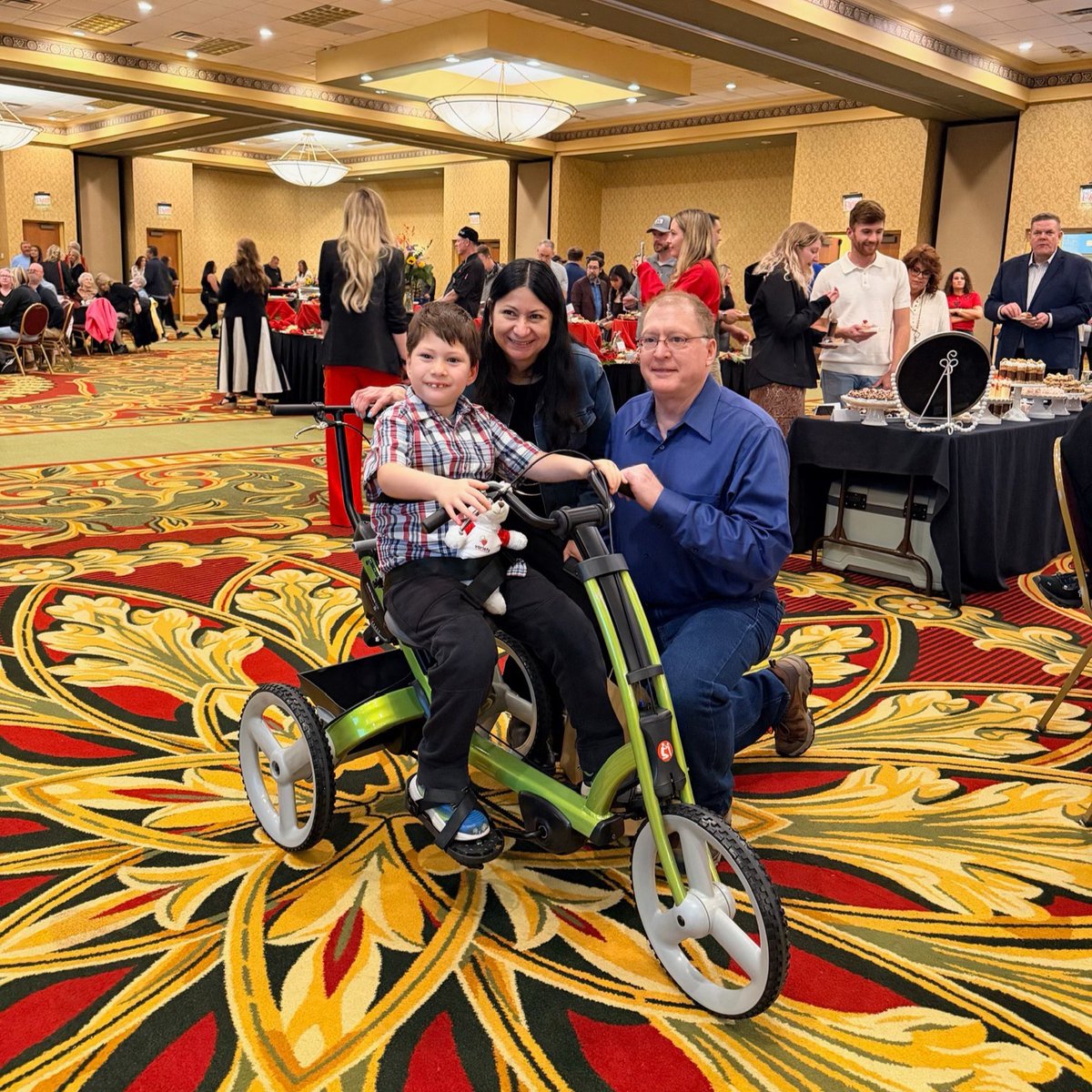 VarietyIowa's tweet photo. Seven-year-old Jacob got his own bike at Spirits of Spring in Cedar Rapids! After loving one in therapy, he now has his own to build strength, coordination, and enjoy time outdoors with family.

Thank you to everyone who supported the event! https://t.co/JQOFXccUHy