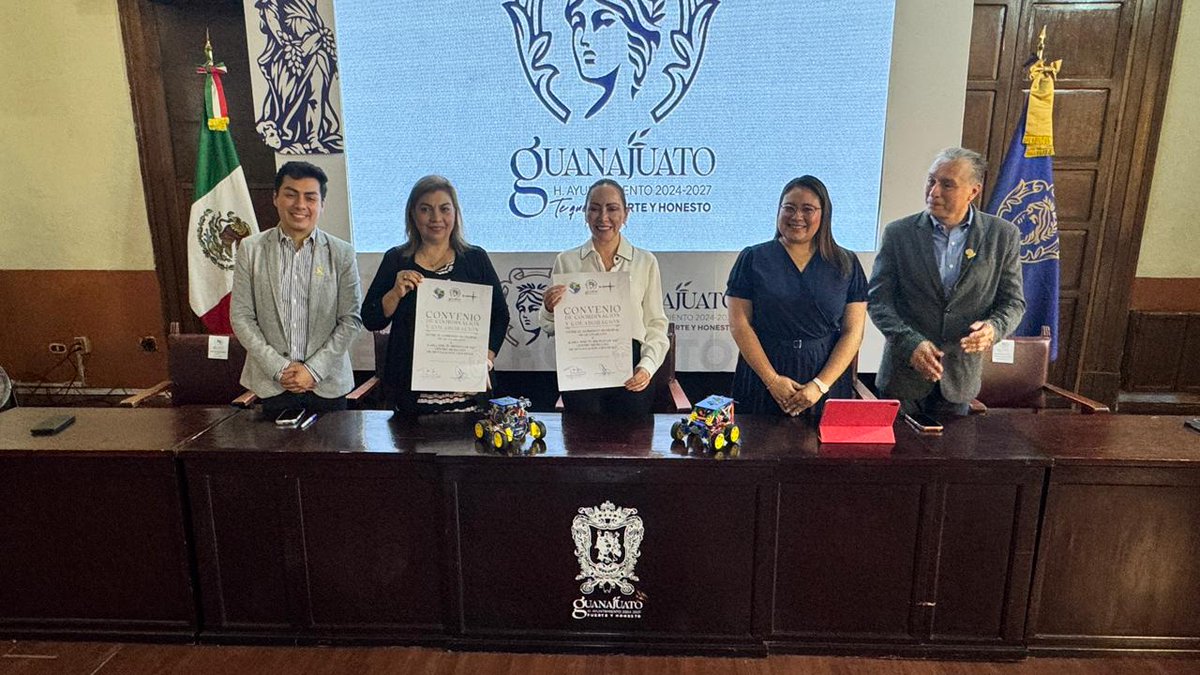 Con mucho orgullo les compartimos que el día de hoy nuestro Centro Mexicano de Divulgación Científica firmo convenio de colaboración con Gobierno Municipal Guanajuato y Juventudes Guanajuato, en beneficio de niños y jóvenes de nuestro municipio.