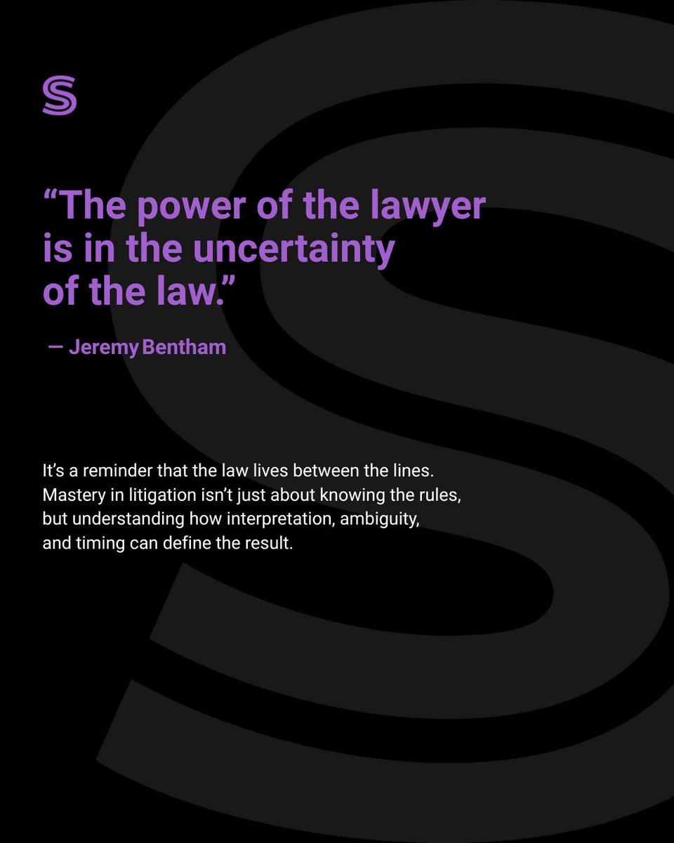 huronlaw's tweet photo. It’s a reminder that the law lives between the lines. Mastery in litigation isn’t just about knowing the rules, but understanding how interpretation, ambiguity, and timing can define the result.

#Mindset #Excellence #Leadership #Performance https://t.co/JA87Man2jM