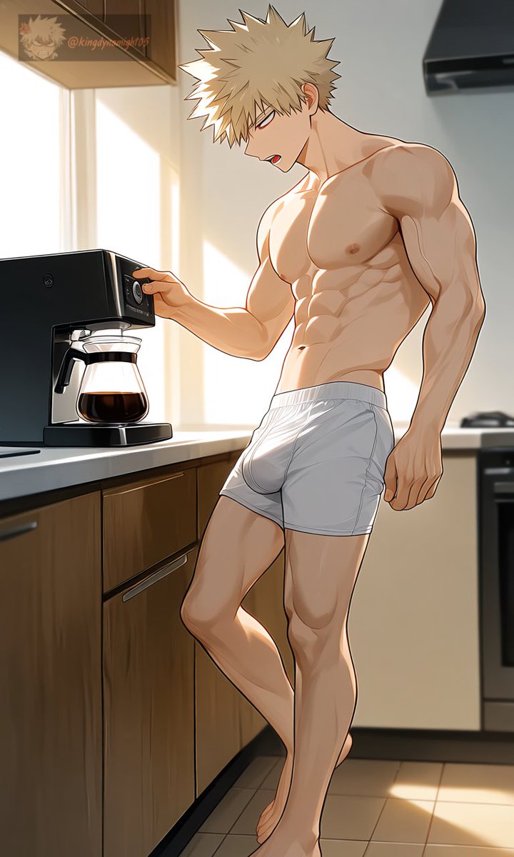 kingdynamight05's tweet photo. Katsuki Bakugo || My Hero Academia

Coffee, anyone? ☕️

#anime #gay #yaoi #BL #AI #AIart #mildNSFW https://t.co/apUce4UF0n
