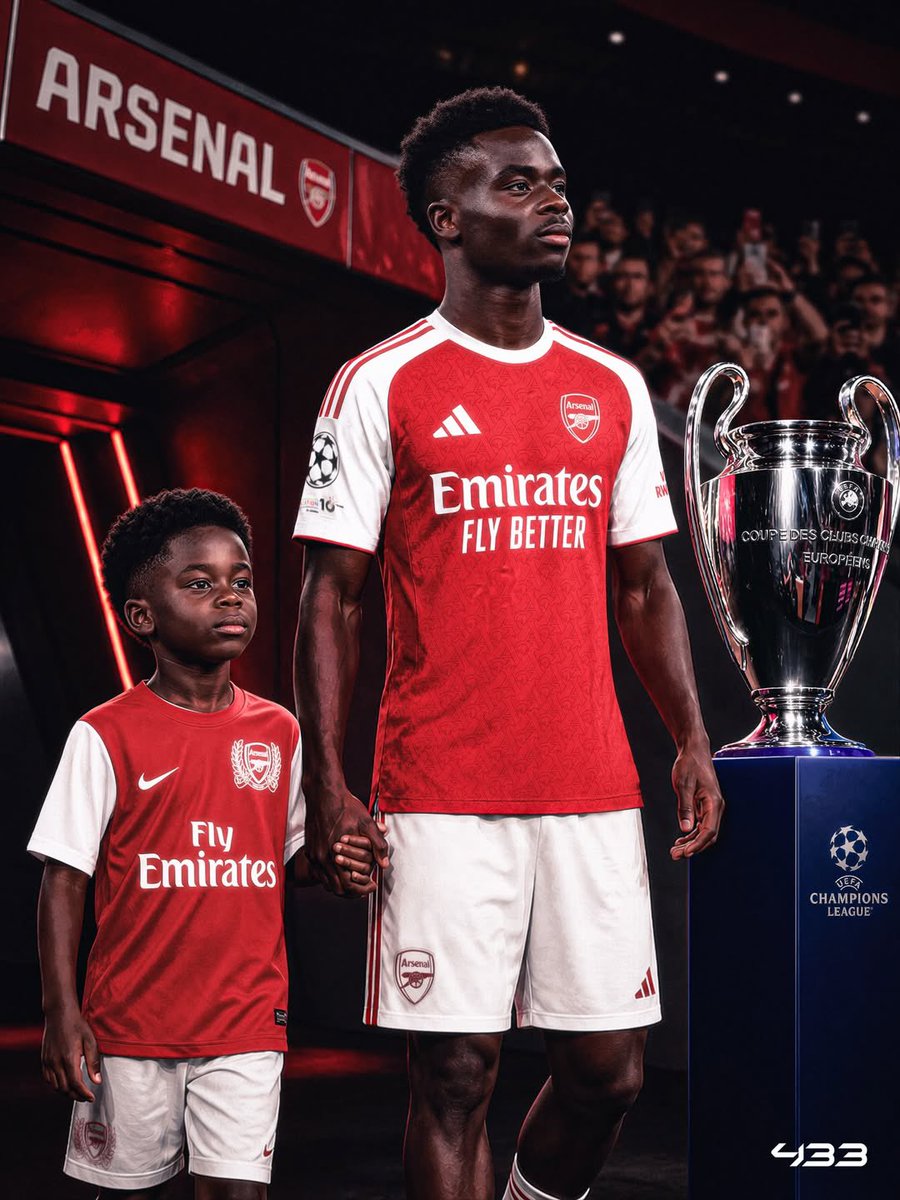No Arsenal desde os 7 anos de idade, Bukayo Saka marcou o gol que colocou o Arsenal na final da Champions depois de 2 décadas.

Ele já é o 5º Gunner com mais G/A na história da Premier League e agora está muito perto de conquistar o seu primeiro grande troféu pelo clube. Gigante!