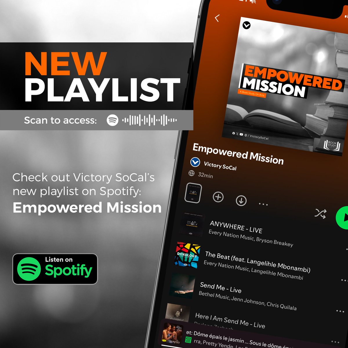 VictorySoCal's tweet photo. Let these songs remind you that you are empowered by the Holy Spirit to live out God’s mission.

This playlist complements Victory SoCal’s “Empowered Mission: A Book Study on Acts.”

Watch weekly messages: https://t.co/1Hem9GXK8T https://t.co/mvbLQycXln