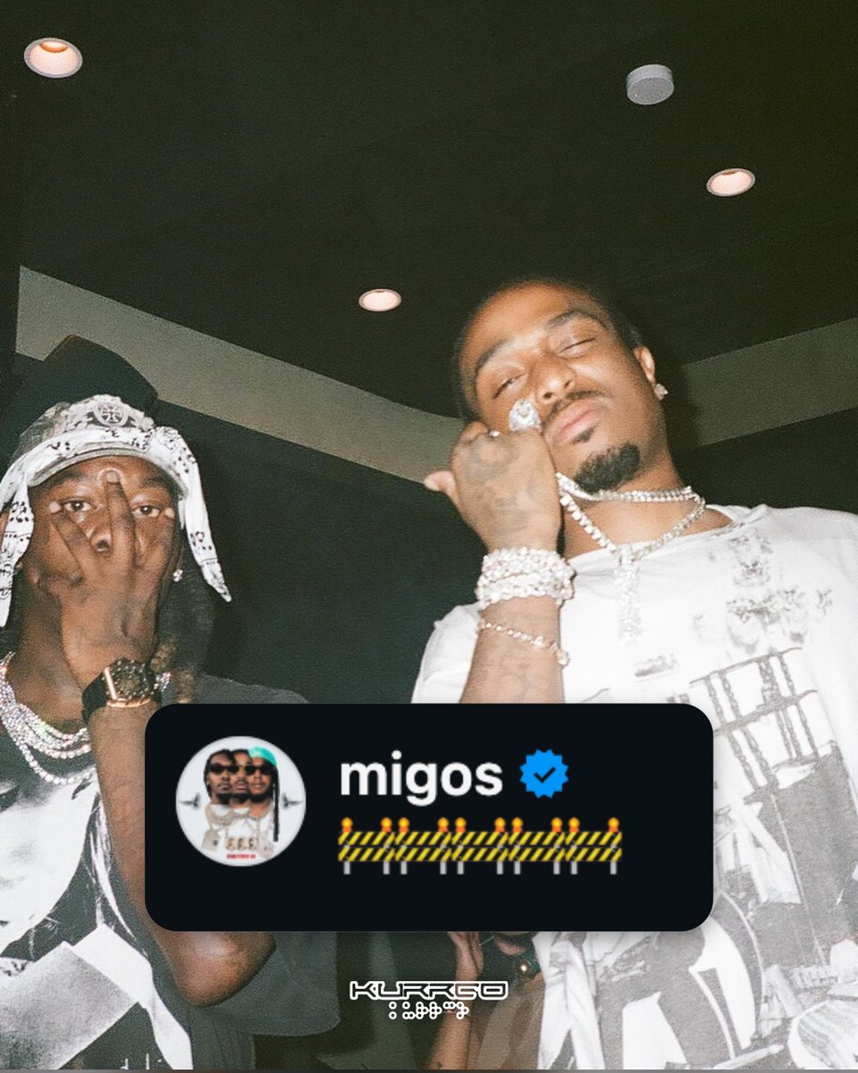 Kurrco's tweet image. Migos are officially back on IG with their first post since 2024 🚨