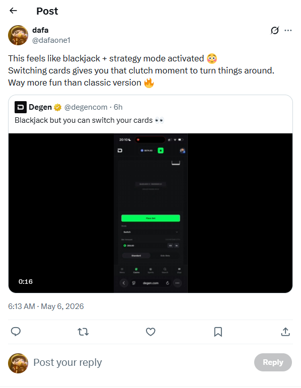 dafaone1's tweet photo. @degencom strategy mode activated 😳 https://t.co/XQJkOZ2smh