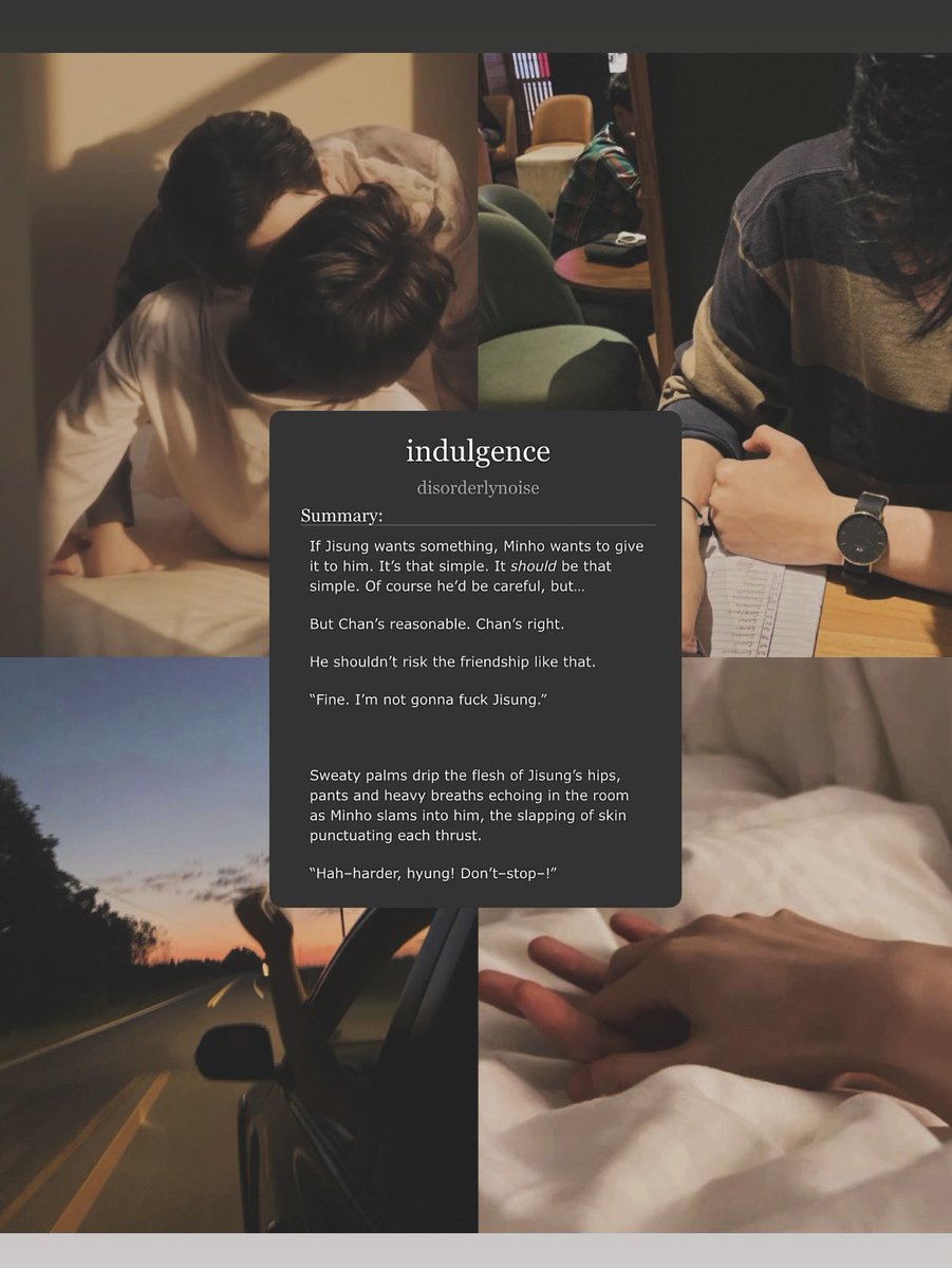 NEW MINSUNG FIC - “indulgence” 🔞
…don’t read this one in public

♡ college au, 9.3k words (complete), extremely explicit
🔗 archiveofourown.org/works/84338591
