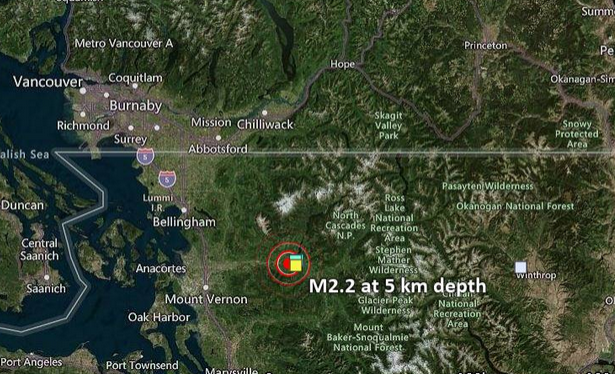 Earthquake news: A M2.2 rattled Concrete, Wash, pop 716, at 2 pm Sunday. Even though it was mild, it was still felt; "Rolling and scraping sound and then two thumps and the house shook I was in my living room." "Intense shaking and rattling for 10-15 secs" earthquake.usgs.gov/earthquakes/ev…