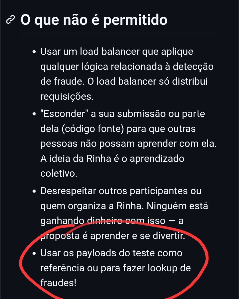 Rinha de Backend tweet media
