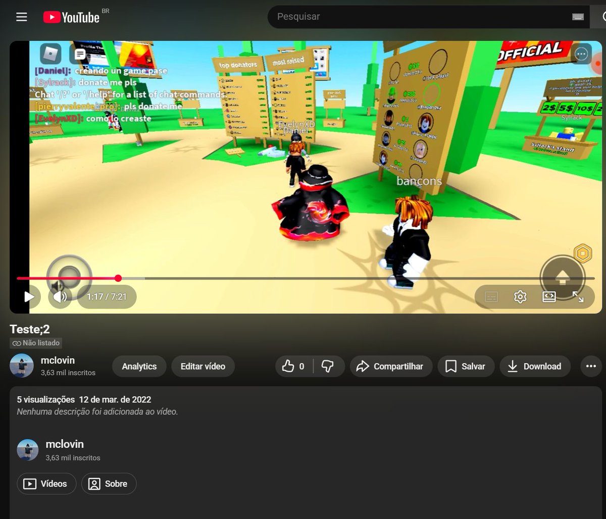 mclovinadorable's tweet photo. @Roblox gold private video i have inside my channel. https://t.co/G6WHH64BAm