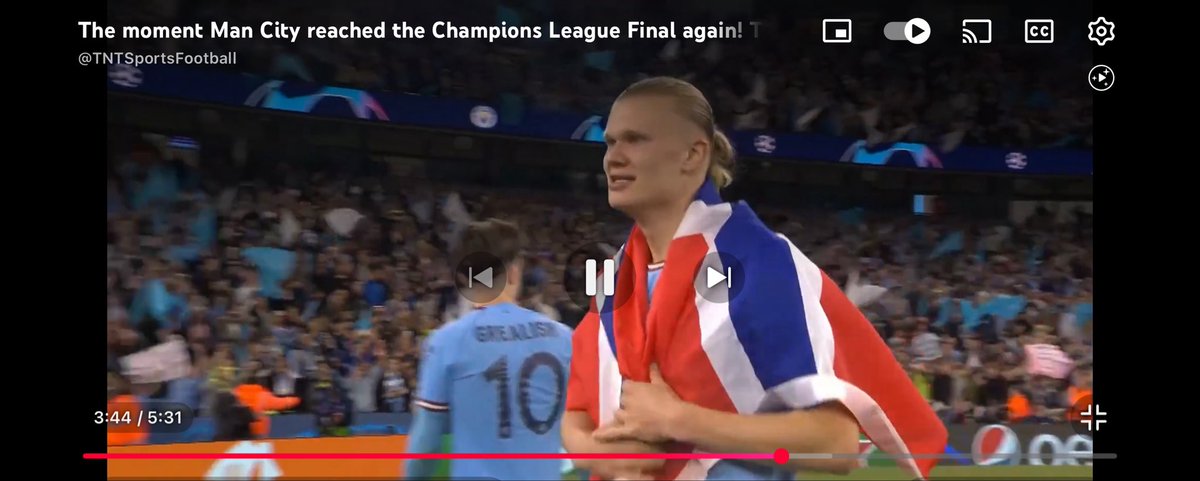 Not haaland with a Norwegian flag acting like he’d won the final already, piss off you bald cunt