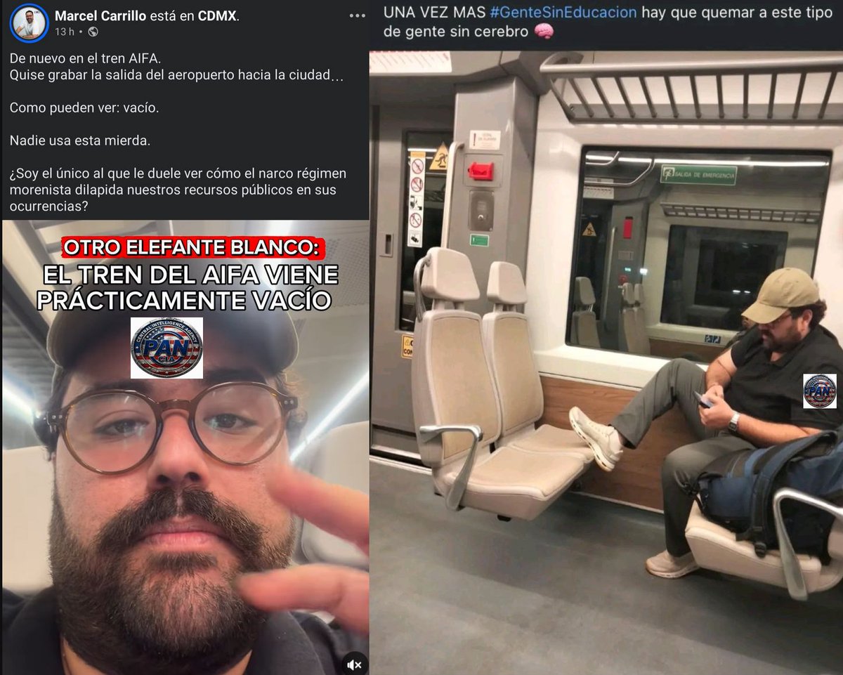 El AIFA venia tan vació que un fantasma le tomo foto a este cerdo panista para evidenciarlo en redes🤣

PLOP