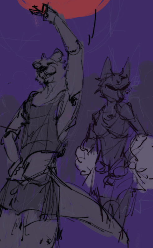 Tom_Jyo's tweet photo. [Sketch] Night at the Gay Bars with Jenna and Chase

Super quick sketches here, hoping to finish when I have time. Characters from #echovn https://t.co/7M710K1nCM
