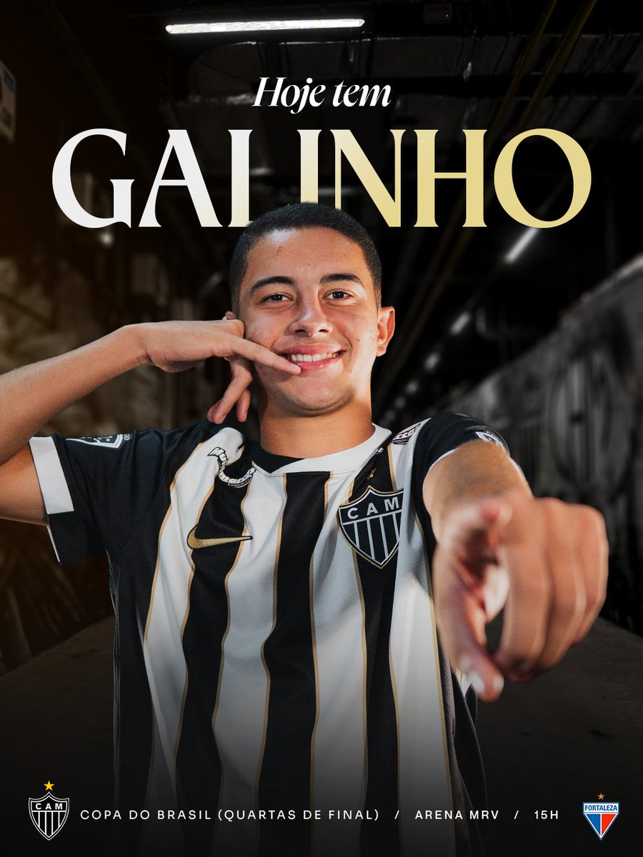 GaloNaBase's tweet photo. 🤍 HOJE TEM #GALINHO!

🆚 Fortaleza
🏆 Copa do Brasil Sub-17 
⚙️ Quartas de Final – Volta
🕒 15h
🏟️ @ArenaMRV
📺 GaloTV H2bet (YouTube)

#CriasdoGalo #CopaDoBrasilSub17 #CAMxFOR https://t.co/VSrWjwybI7