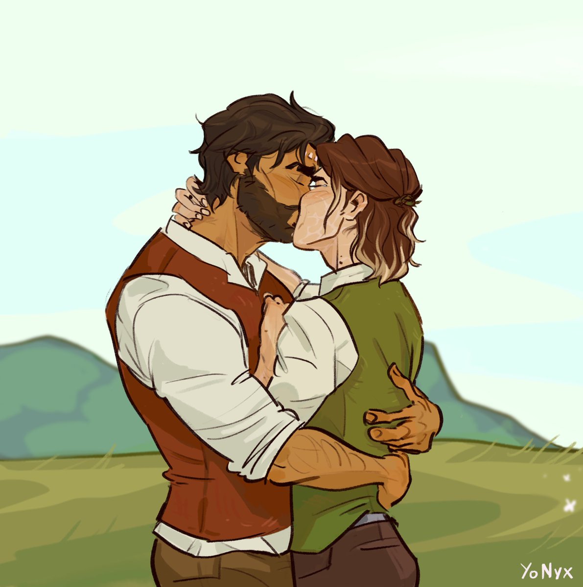 _YoNyx_'s tweet photo. #jayvikissweek — (post-canon) first kiss 🤍✨ 
#jayvik https://t.co/HzqCIaf2RO