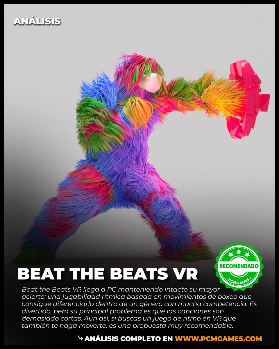 PCMGames's tweet photo. 🚨Ya podéis leer nuestro análisis de Beat the Beats VR de @ParallelCGames 

✍️ Reseña de @josemirr93gamer

📰 Análisis: https://t.co/XLMHQ2t5Vk https://t.co/UUXfe0NYck