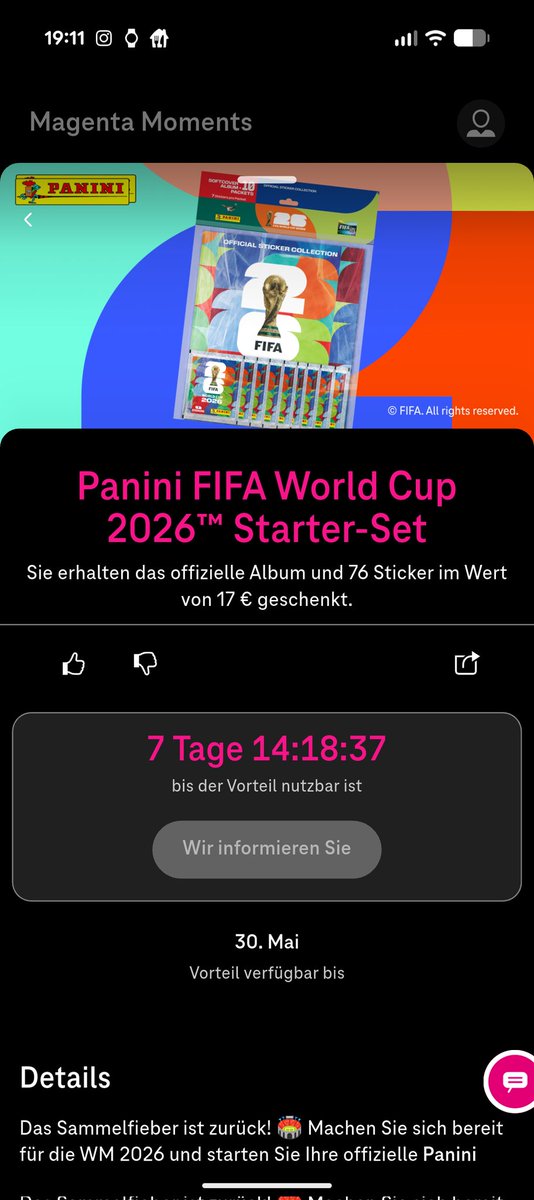 McDennsen's tweet photo. @TlurchX Nur als Tipp, wer zufällig einen Handy Vertrag bei der Telekom hat kann das "Starter" Set mit Heft und einigen Paketen umsonst bekommen 👌🏼kann man sich ab 08.05. in der App unter "Moments" sichern und kostenlos in einer Telekom Filiale abholen 😋 https://t.co/fCwNaZLqiC
