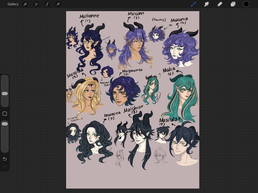 fruitypins's tweet photo. nine… nine of them… dont worry magical birth and it’s over a long time 💔 two of them are just malleus clones and we have 1 (1) moira clone but #subjecttochange https://t.co/ObPwabQc7v