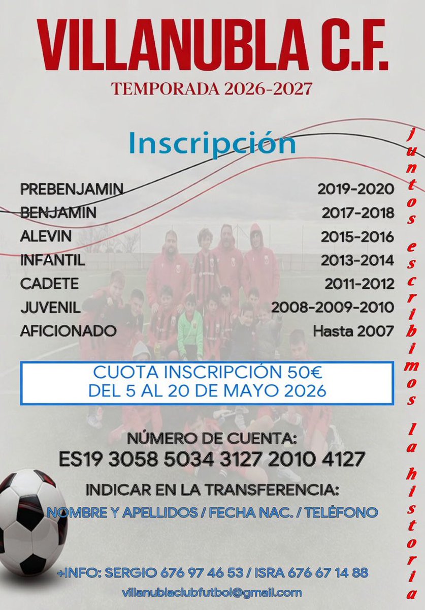 🅣🅔🅜🅟🅞🅡🅐🅓🅐 ➋⓿➋➏-➋⓿➋➐

Esta temporada da sus últimos coletazos, pero ya estamos preparando la próxima temporada, vive con nosotros está   ＢＥＮＤＩＴＡ   ＰＡＳＩＯＮ

𝐈𝐍𝐒𝐂𝐑𝐈𝐏𝐂𝐈𝐎𝐍
50€

𝘊𝘜𝘈𝘓𝘘𝘜𝘐𝘌𝘙 𝘊𝘖𝘕𝘚𝘜𝘓𝘛𝘈 📥⬇️