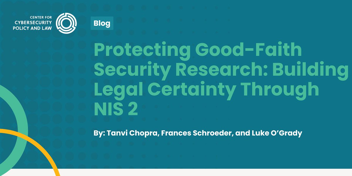 Center for Cybersecurity Policy and Law tweet media