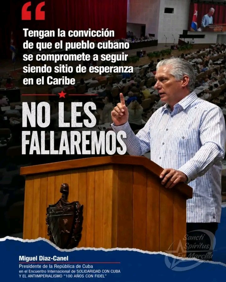"NO LES FALLAREMOS " <a href="/DiazCanelB/">Miguel Díaz-Canel Bermúdez</a> #CubaEstáFirme #CubaVencerá #PinardelRío <a href="/GuillermoL80426/">Guillermo Luis Herrera Miranda</a>