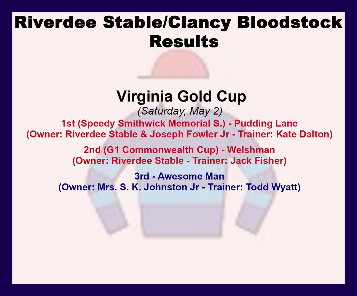 Riverdee Stable/Clancy Bloodstock tweet media