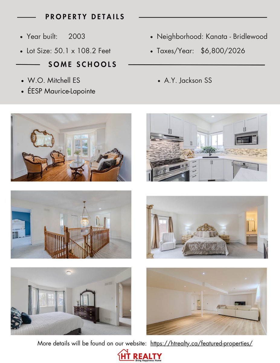 htrealestate's tweet photo. 🏡 Just Listed in Kanata! Beautiful Family Home on a Quiet Street

💰 $1,096,000
📍 19 Black Tern Crescent, Kanata

#KanataRealEstate #OttawaHomes #JustListed #DreamHome #FamilyHome #OttawaLiving https://t.co/gs2nMMpyXm