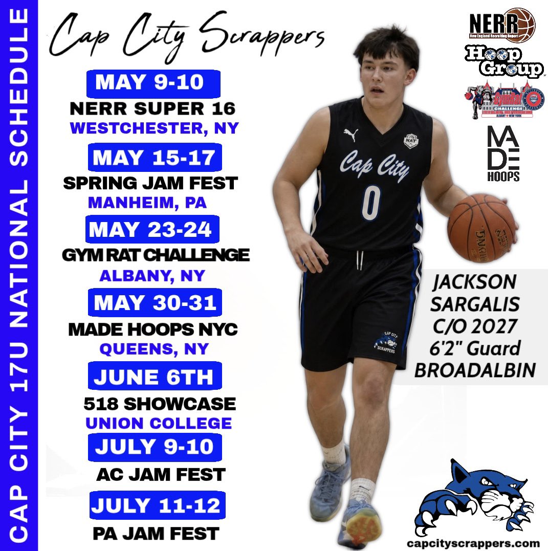 CapCityAAU's tweet photo. Jackson Sargalis (‘27) is a strong SG with range made 2nd team Foothill Council and The Gazette Honorable Mention. A high academic student with a 4.2 GPA and over a 1500 on his SAT, Jackson is being recruited by great academic schools at the D2 &amp; D3 level, a future med student! https://t.co/i8coUrV0WR