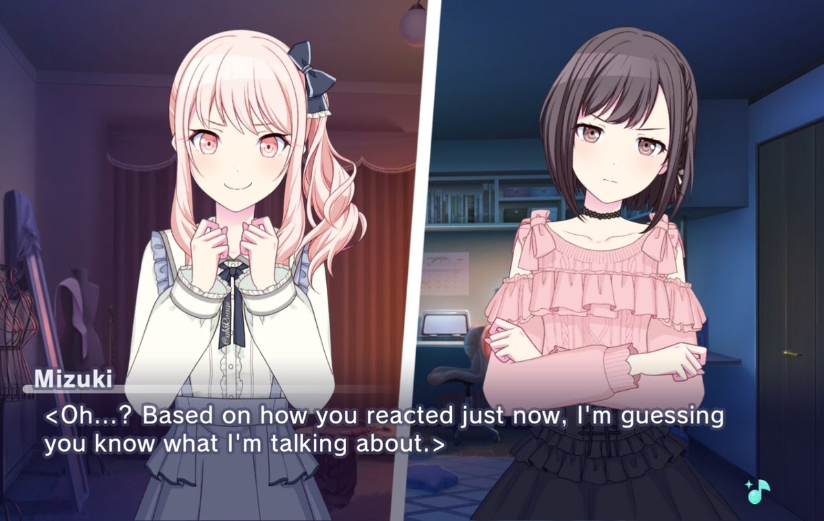 the way mizuki follows up with This right after looking so grateful on her end