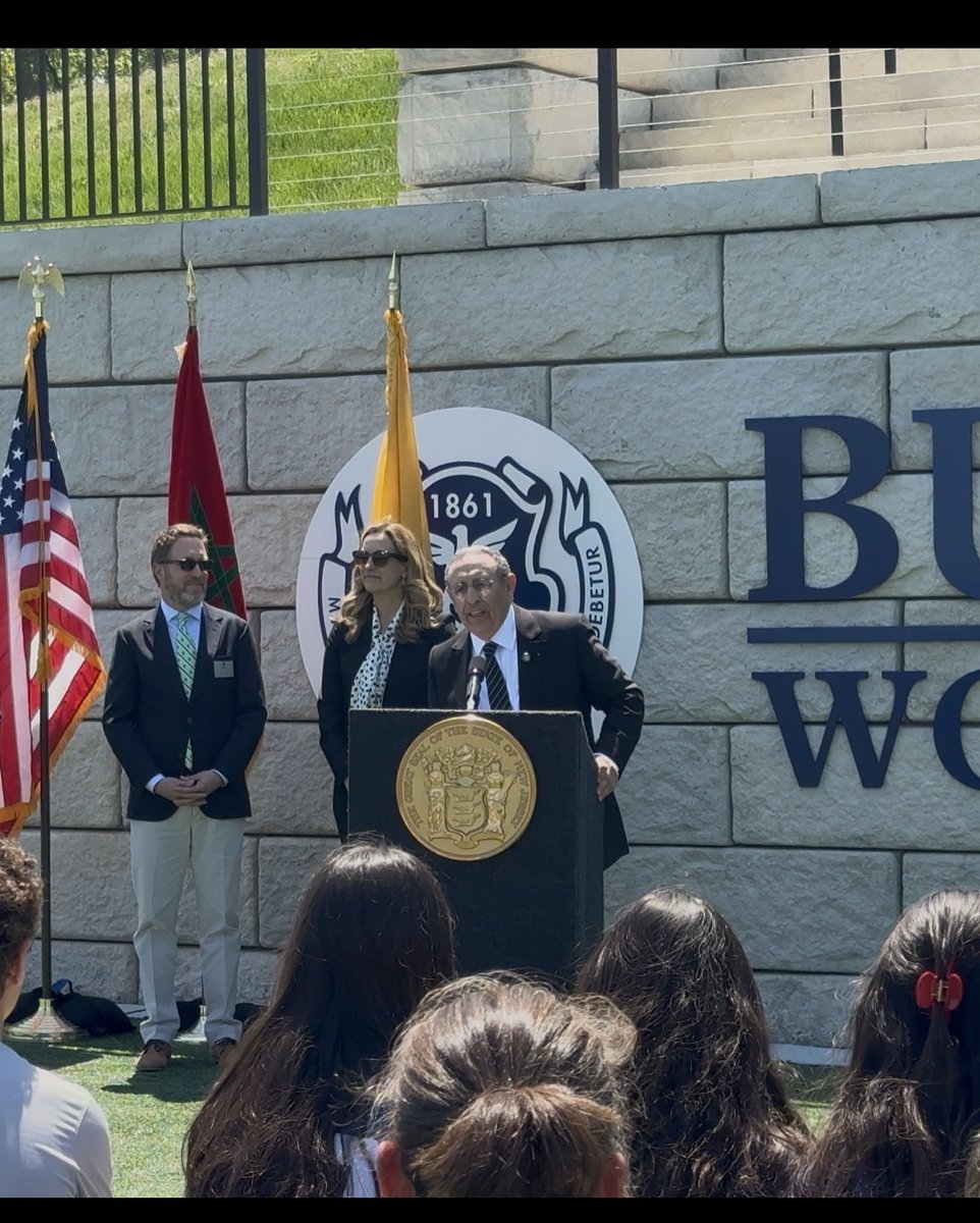 youamrani's tweet photo. It was a distinct honor and great pleasure to meet Governor @MikieSherrill today. We had very interesting and fruitful exchanges at the heart of Morocco’s officially announced future team base in #New Jersey, @ThePingrySchool. My deepest gratitude goes to the State of New Jersey and the Pingry School leadership for their exceptional hospitality. Football possesses a unique power to unite nations, and we look forward to fostering enduring bonds throughout this journey.