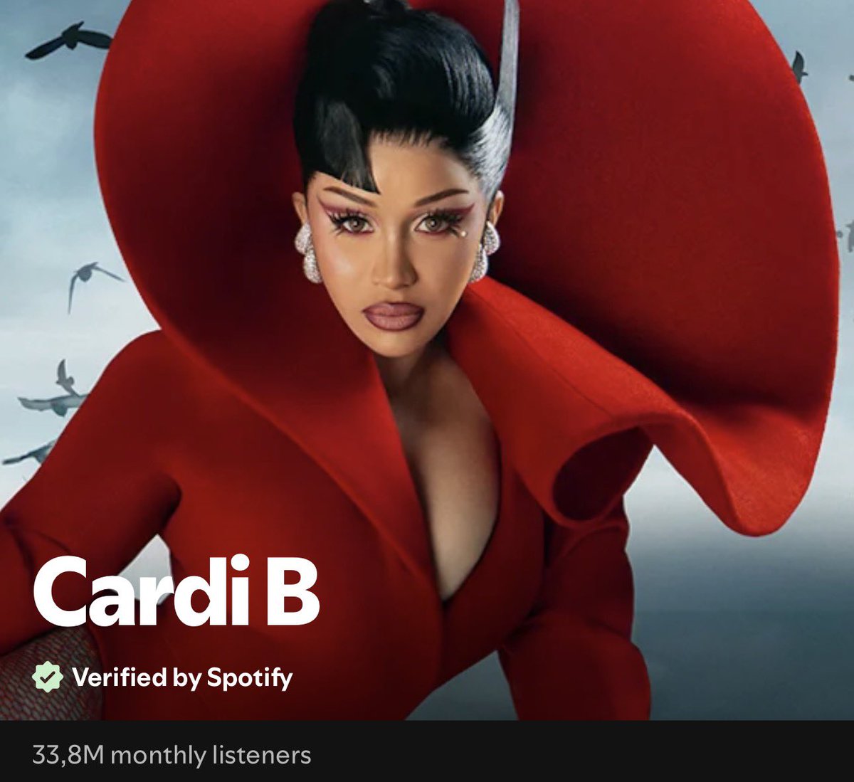 cardi B spotify tweet media