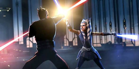 mktoon's tweet image. We all know #StarWars is a bit of a mess right now. 

But God Damn when it hits, it HITS. #MaulShadowLord delivered the goods and added an epic battle and a key piece of a sprawling story to the mythology of a galaxy far far away.

It was poetry. It rhymed.