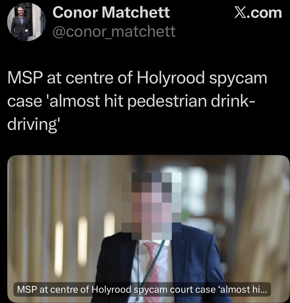 Ex-Labour Politician.

There fixed it for those who can’t stomach the The Sun newspaper.