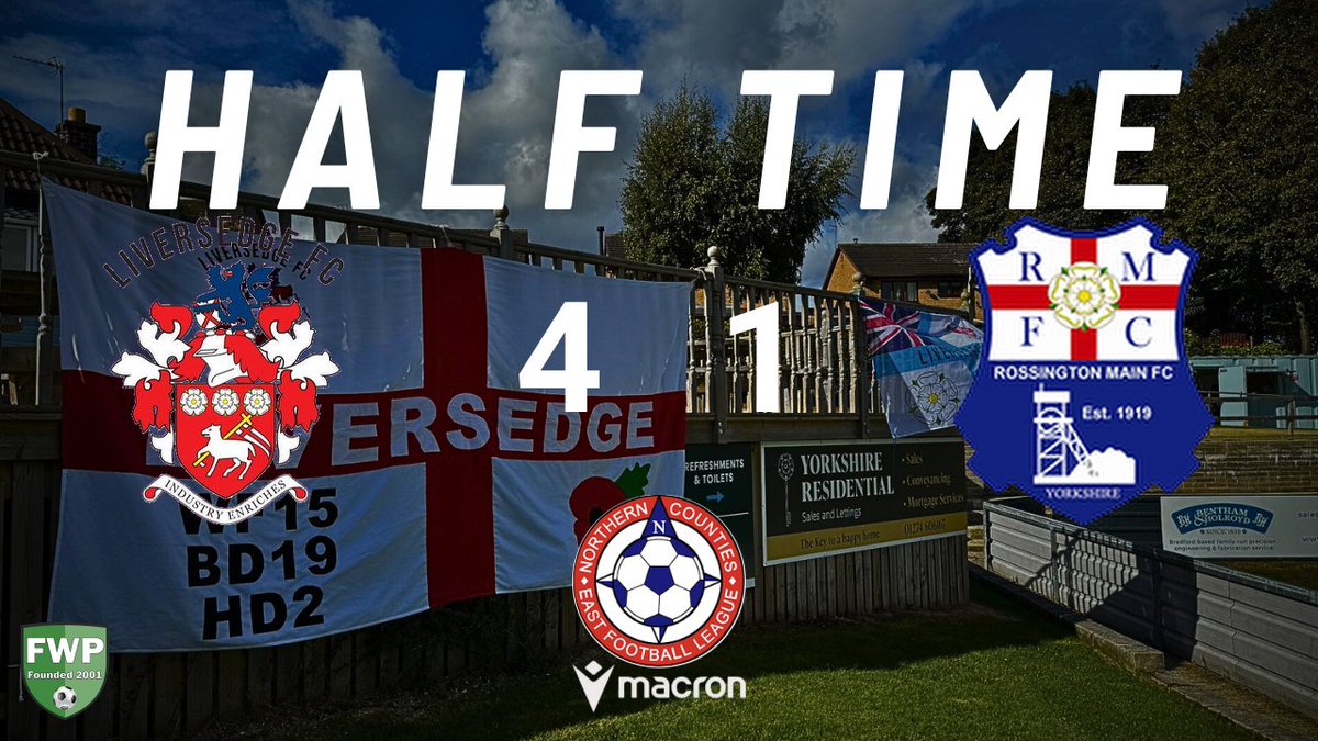 HALF-TIME: Liversedge 4-1 Rossington Main fwp.co/HcuSkK