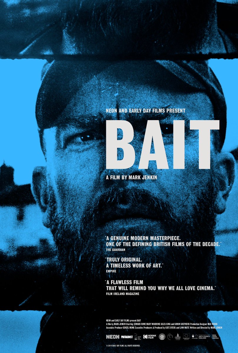 mrjoediddley's tweet photo. Bait (2019) is probably the best film I’ve seen all year. It was even better than I was led to believe. I can’t wait to experience Mark Jenkin’s other works https://t.co/ta3qBToMiD
