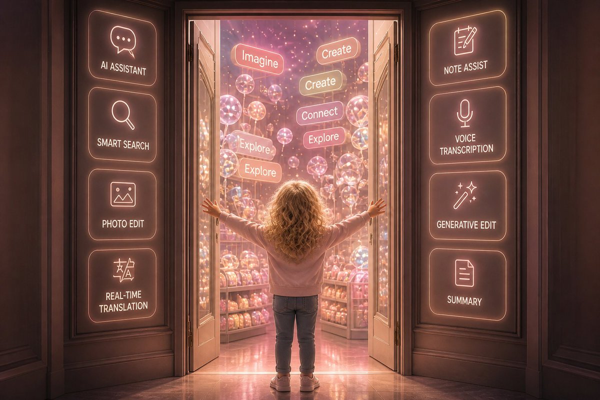miyhoreshakul's tweet image. A day navigating Galaxy AI, couldn’t be happier.

It feels like being a kid in a candy store, endless possibilities everywhere. 

#GalaxyAI #ArtificialIntelligence #Innovation #TechLife #FutureOfTech #AI #DigitalTransformation